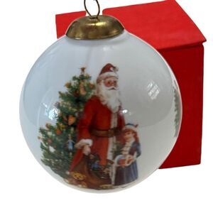 Christmas Ornaments Reutter Porzellan Germany Santa 3”